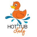 Shopify hot tub lady logo