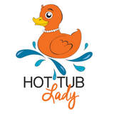Shopify hot tub lady logo